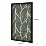 Leaves Embroidered Wall Art (Green)