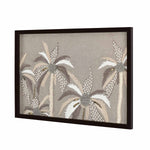 Coconut Tree Embroidered Wall Art (Beige)