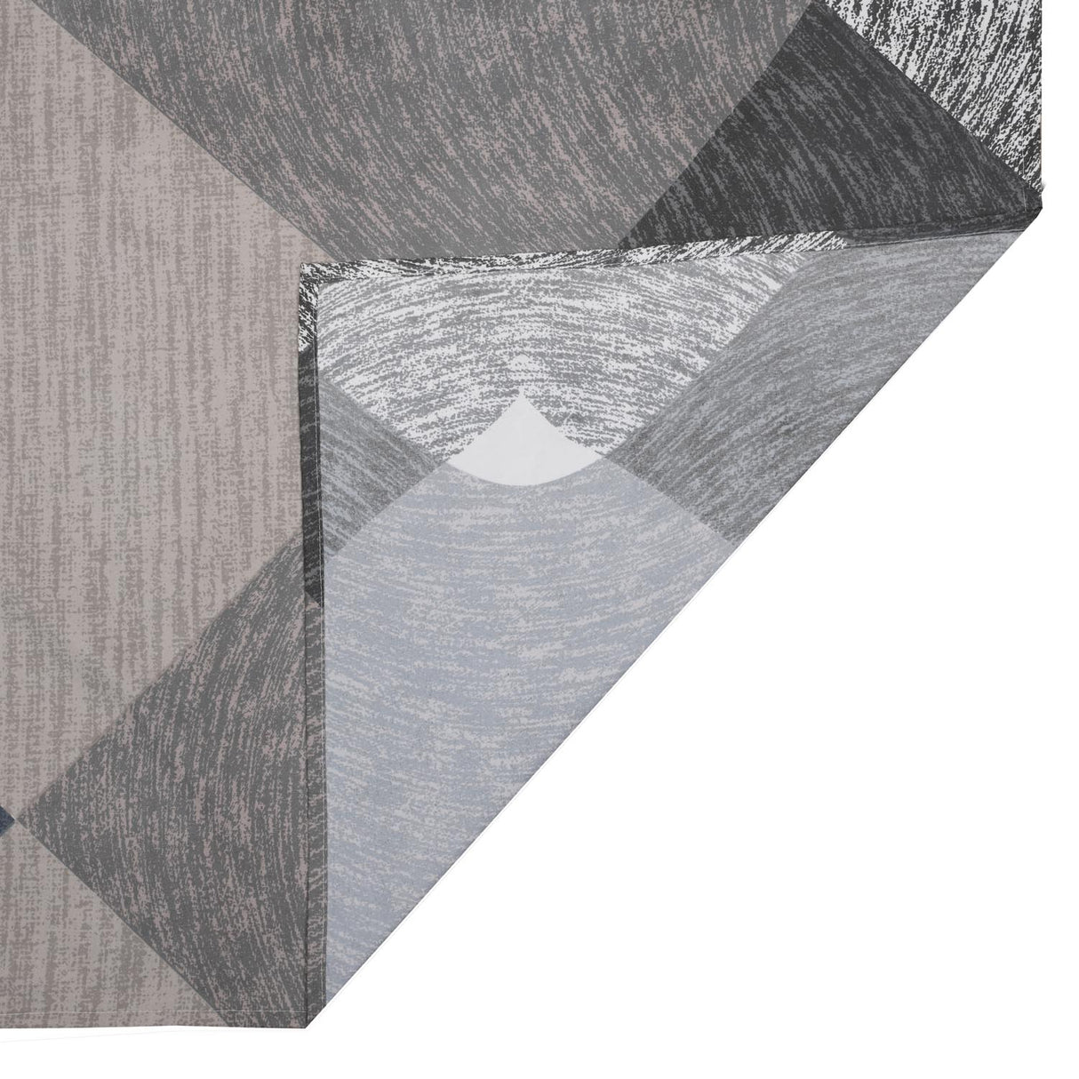 Zigzag Polyester Single Bedsheet with Pillow Cover- Multicolor