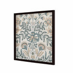 Foliage Embroidered Wall Art (Blue)