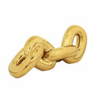 Chain Knot Ceramic Tabletop Decor Showpiece- Gold