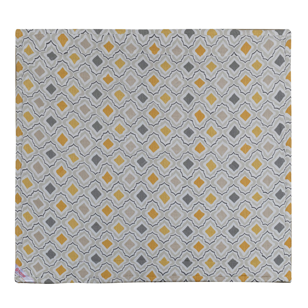 Diamond Polyester 4 Pieces Double Bedding Set (White)