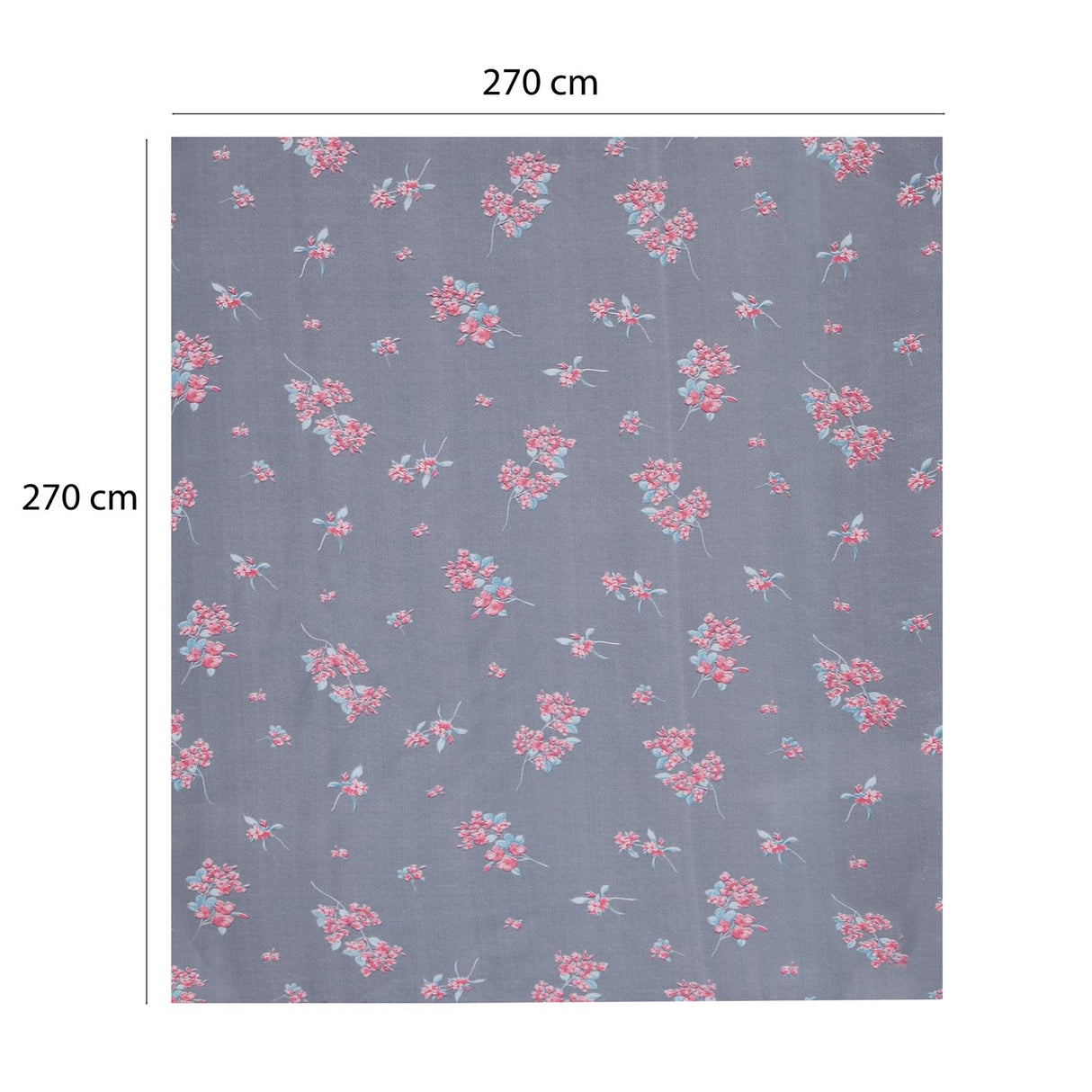 Floral Blossom Polyester King Bedsheet with Pillow Covers- Multicolor