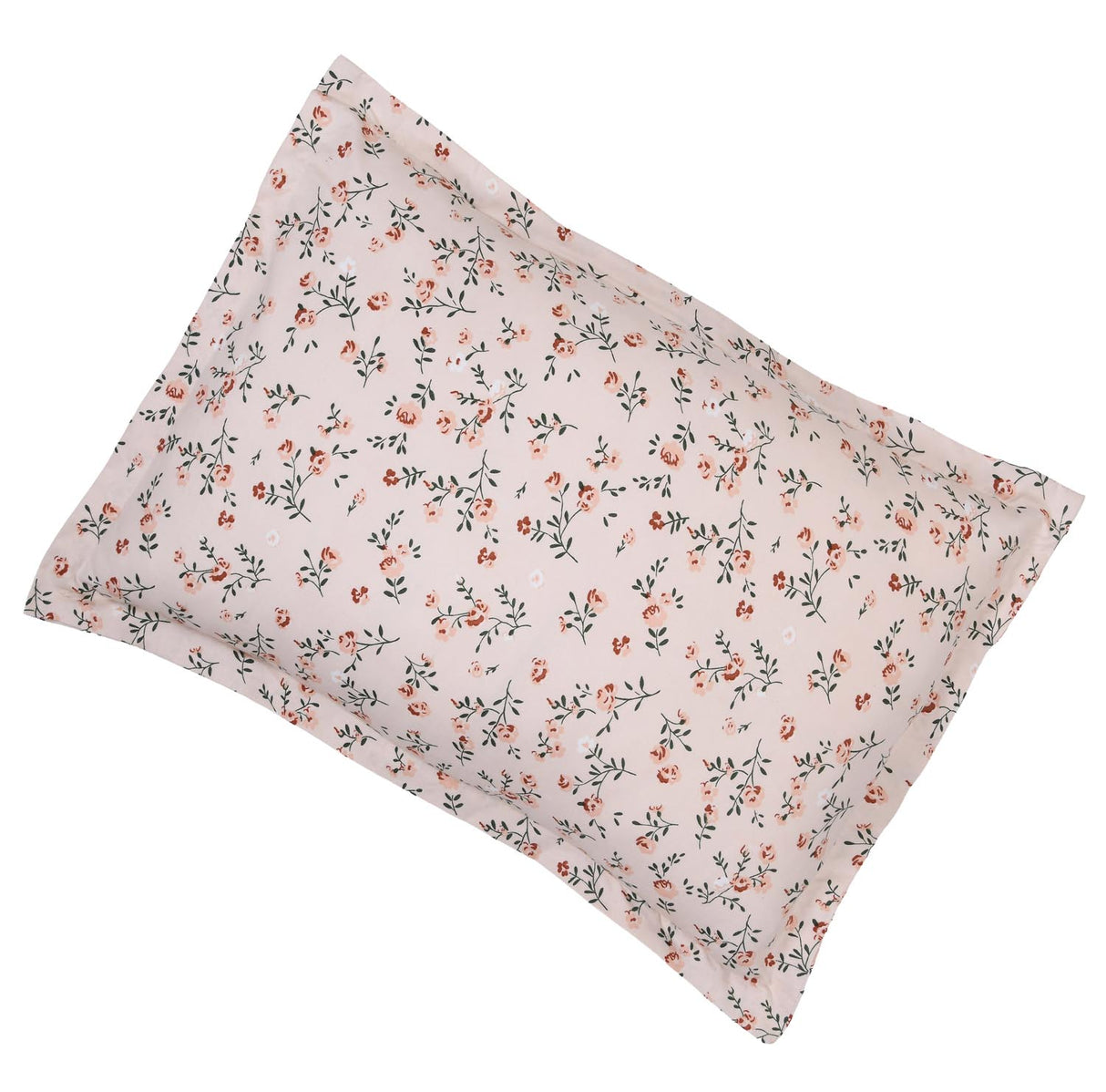 Floral Polyester Single Bedsheet with Pillow Cover- Multicolor