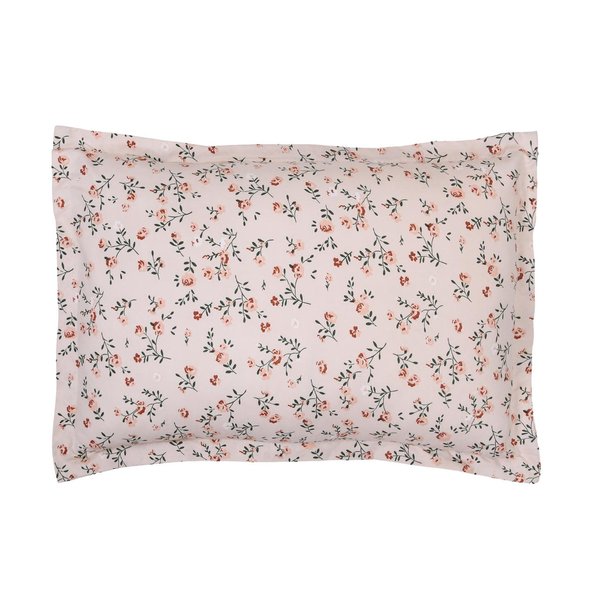 Floral Polyester Single Bedsheet with Pillow Cover- Multicolor