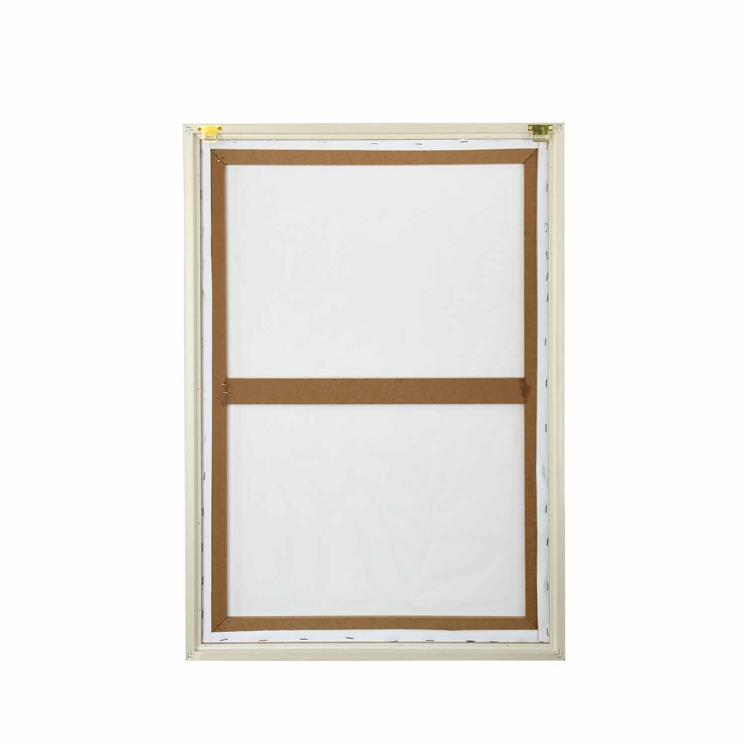 Foliage - I Canvas Painting- White and Gold