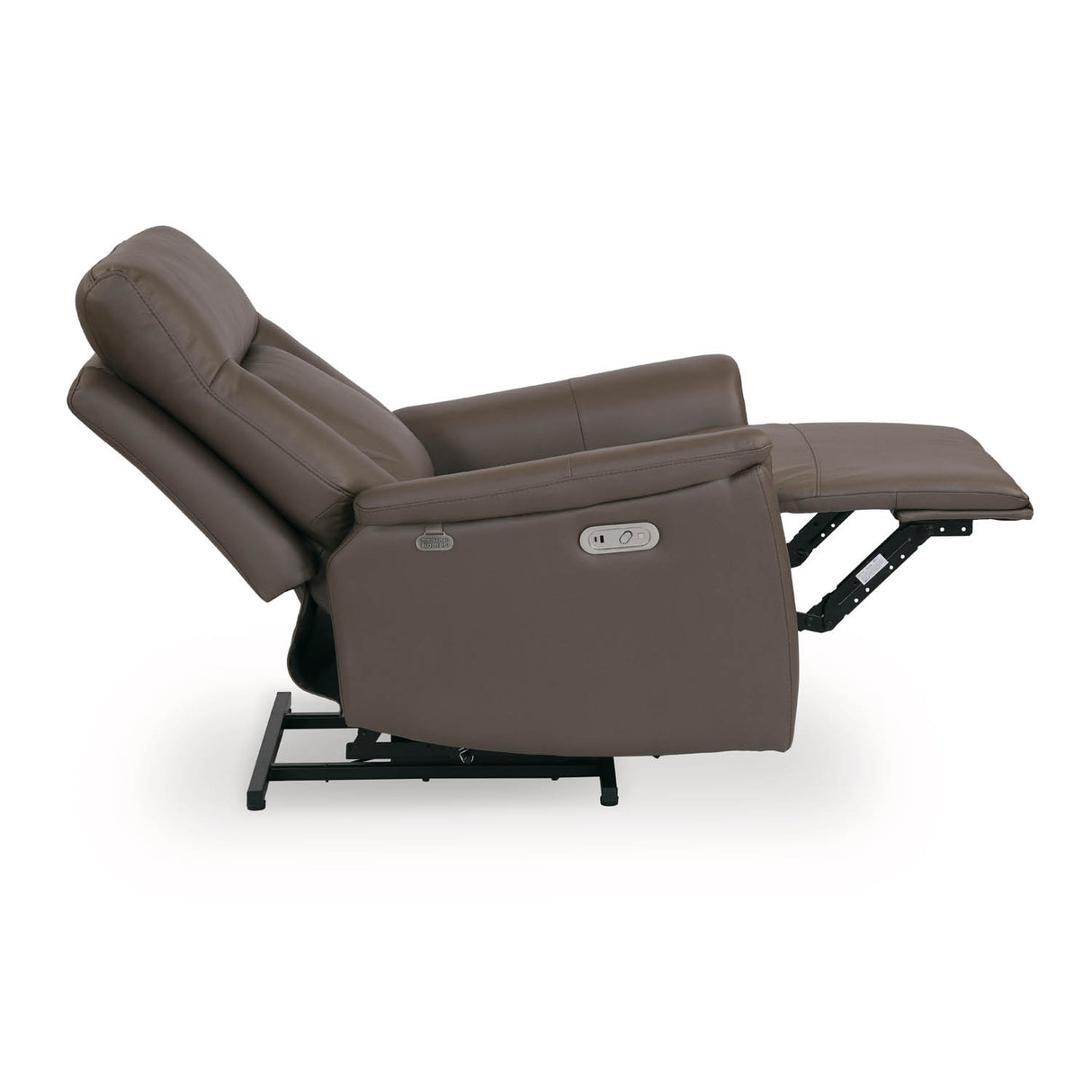 Credal 1 Seater Electric Rocker Recliner Sofa- Brown