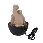 Four Bowl Decorative Water Fountain with LED Light (Sand)
