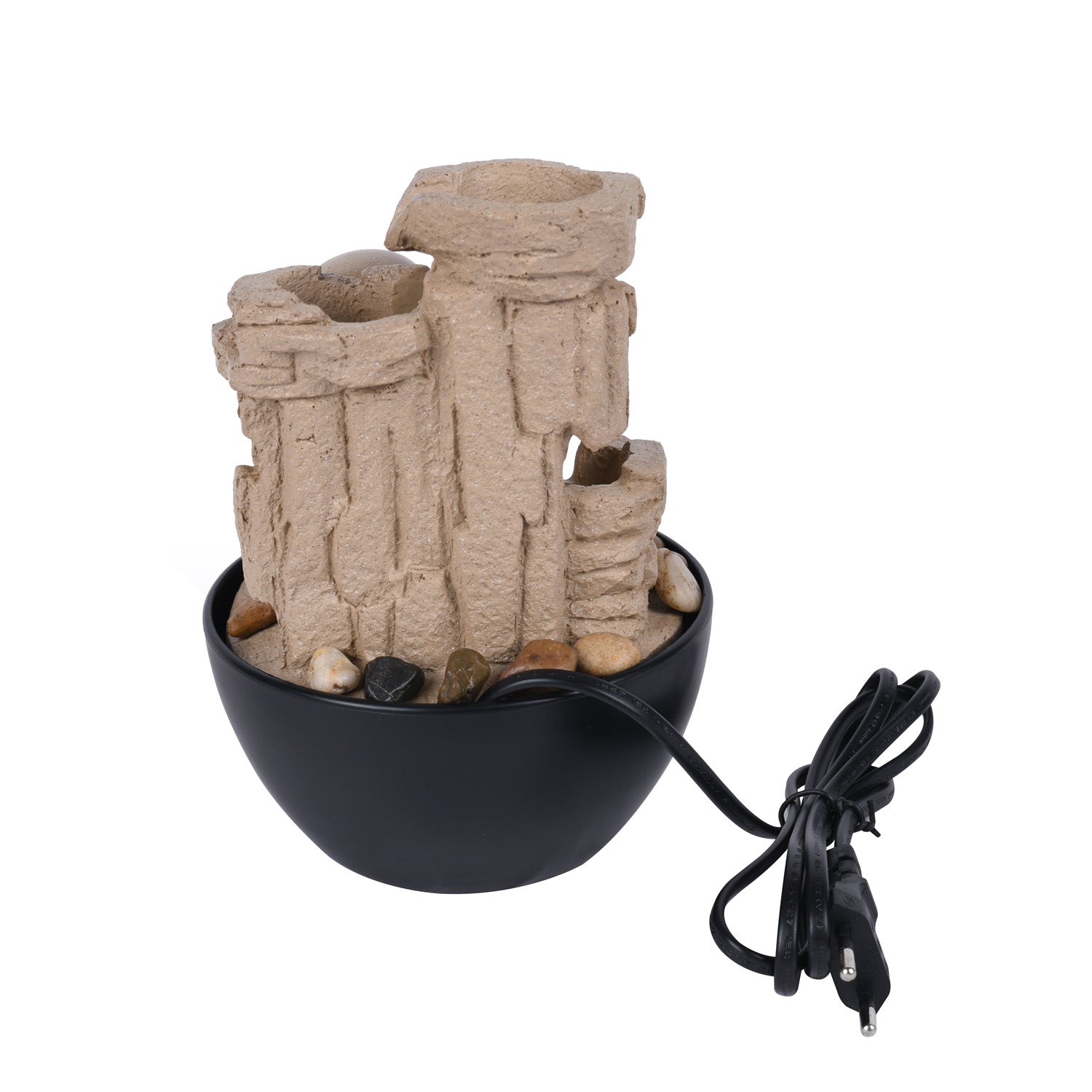 Baby Monk Decorative Water Fountain with LED Light (Sand)