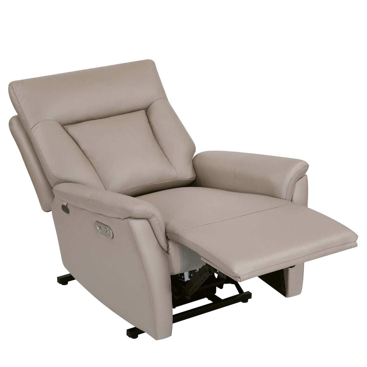 Credal 1 Seater Electric Rocker Recliner Sofa- Mocha