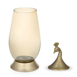 Decorative Peacock Vase with Lid Large- Gold