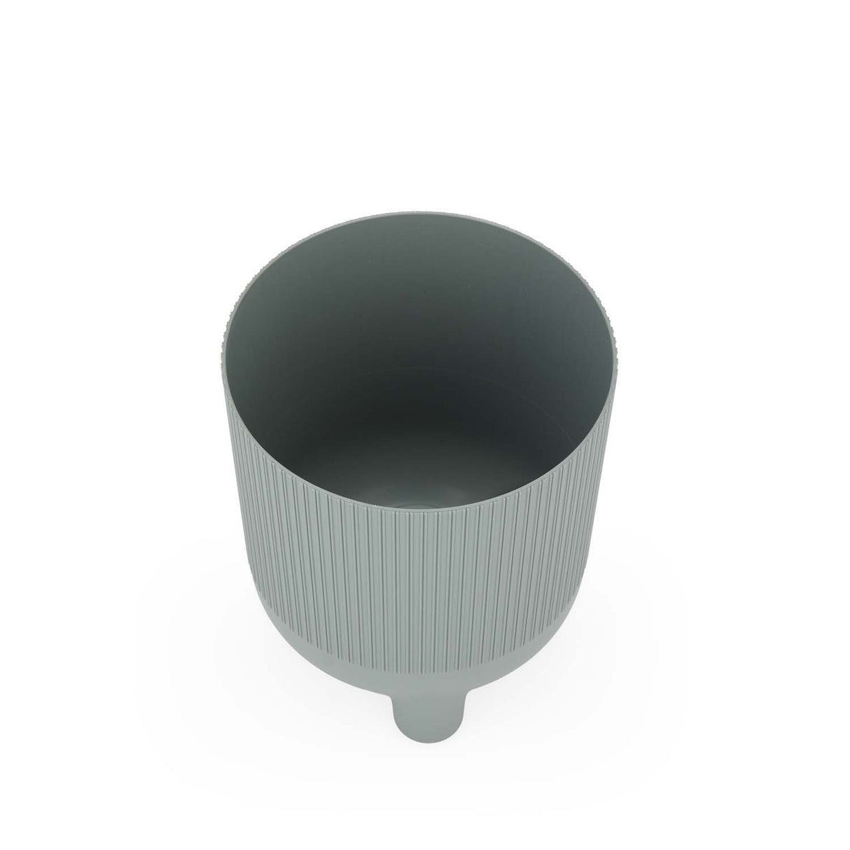 Recycled Mini Fluting Planter 15cm- Green