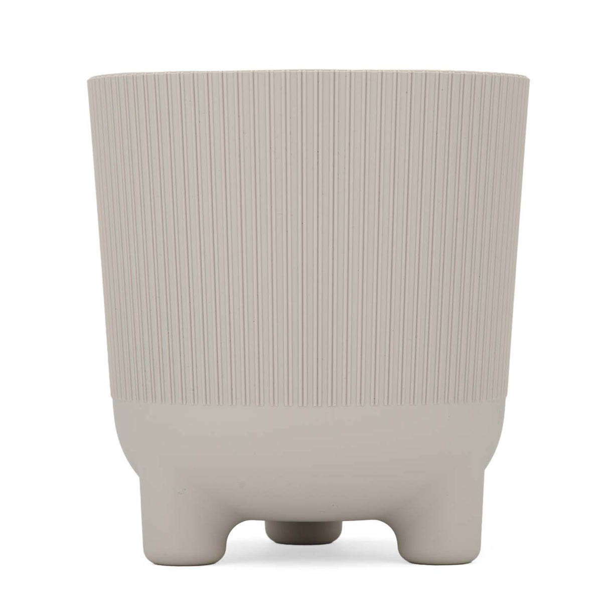 Recycled Mini Fluting Planter 15cm- Beige