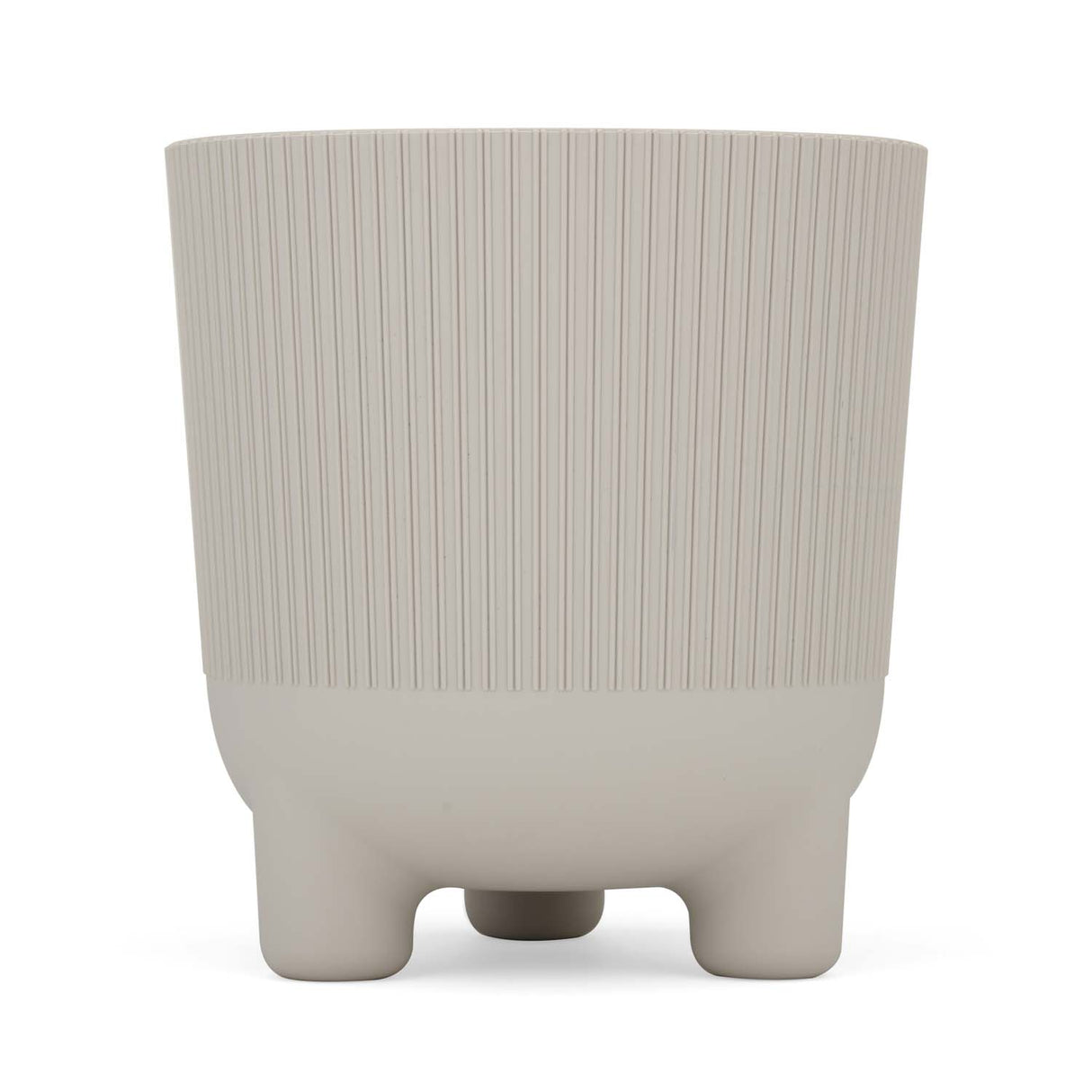 Recycled Mini Fluting Planter 19cm- Beige