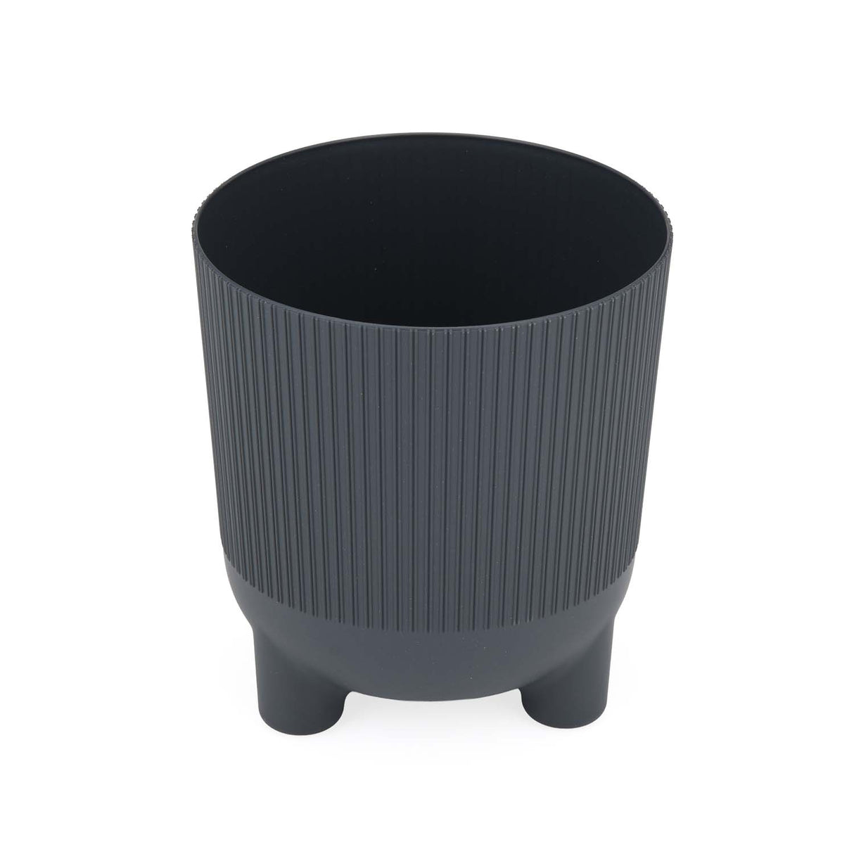 Recycled Mini Fluting Planter 15cm- Grey