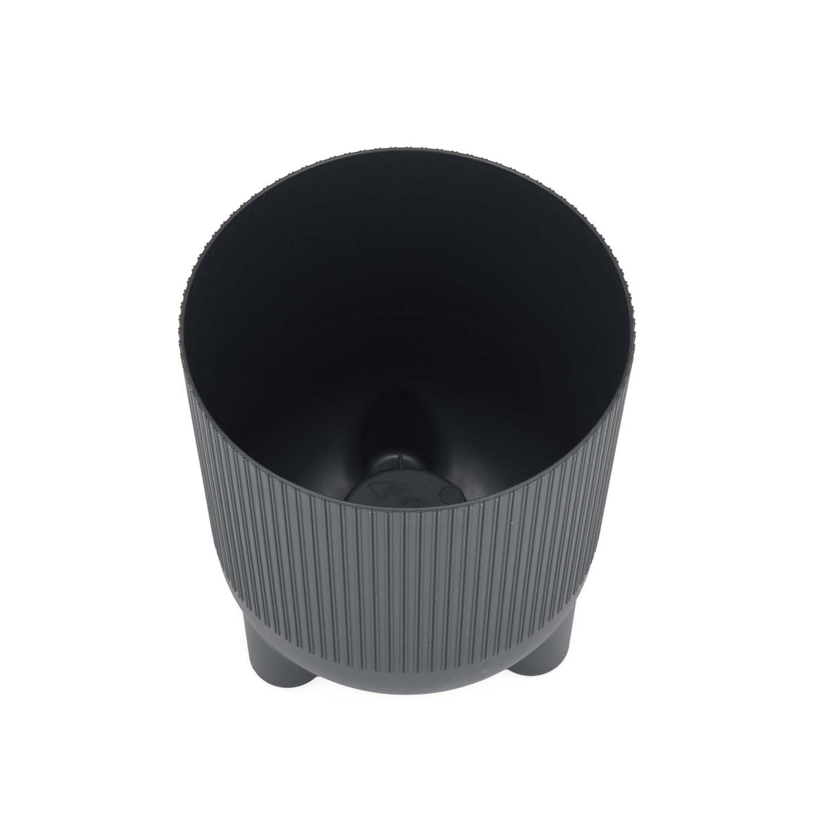 Recycled Mini Fluting Planter 15cm- Grey
