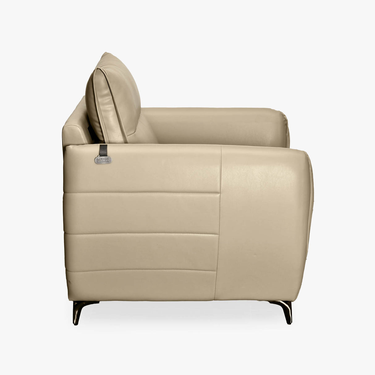Infinia 1 Seater Leatherette Sofa- Beige
