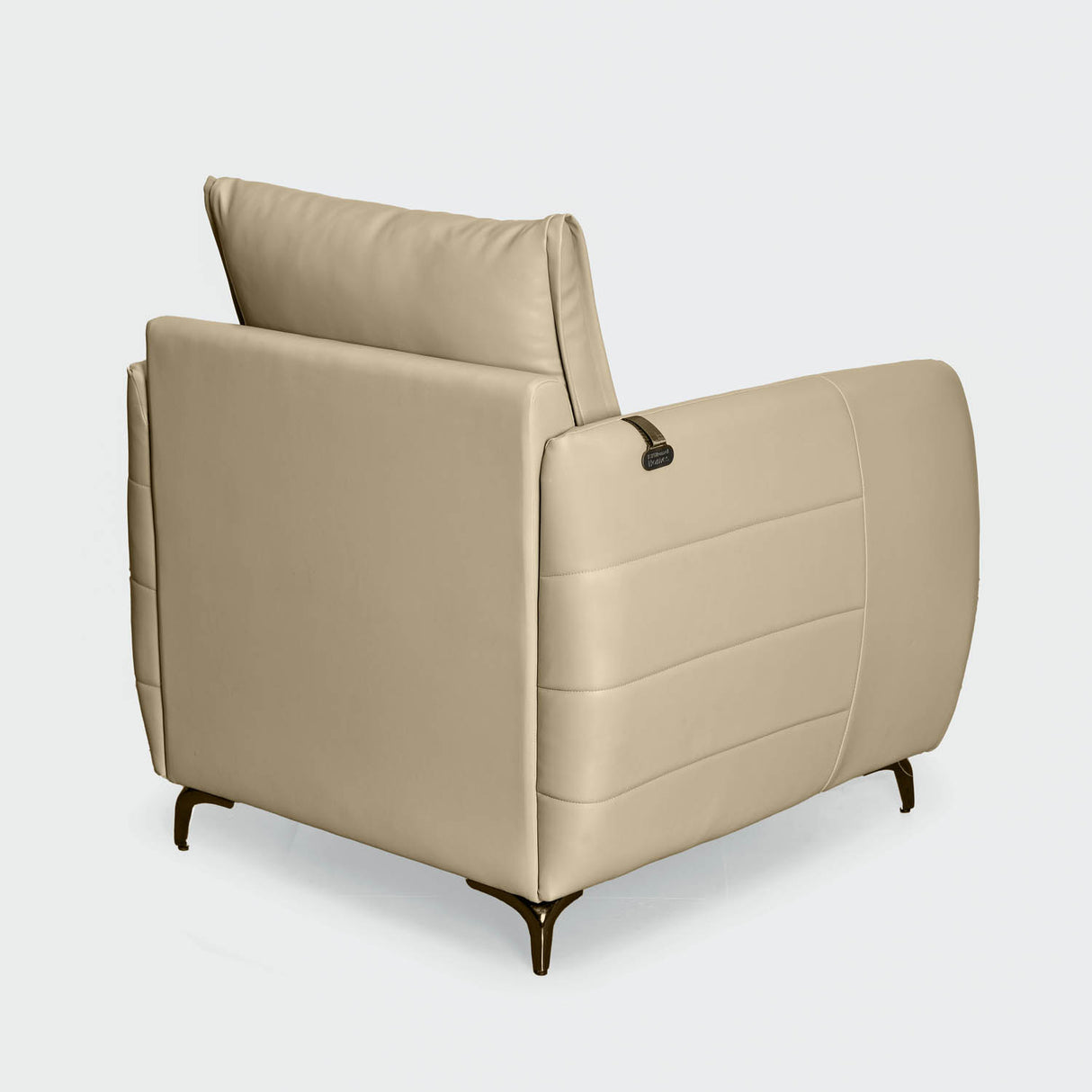 Infinia 1 Seater Leatherette Sofa- Beige