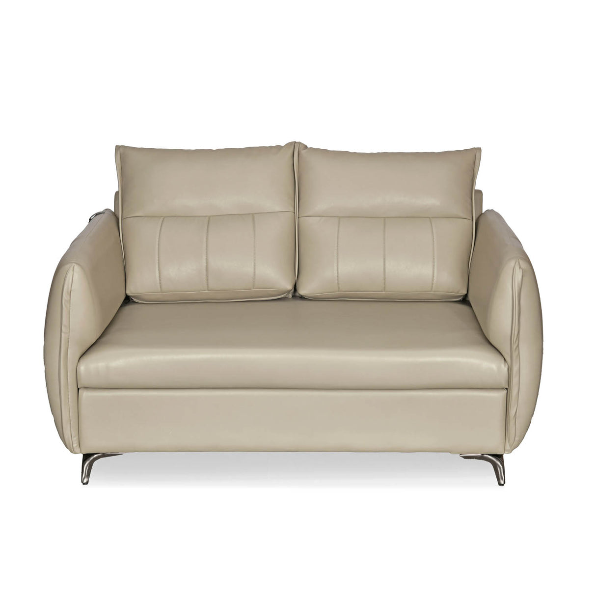 Infinia 2 Seater Leatherette Sofa- Beige