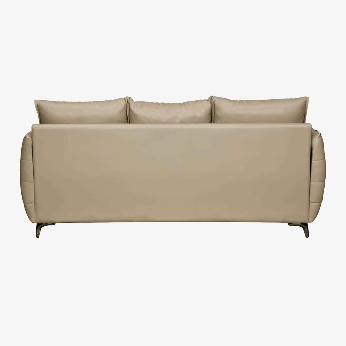 Infinia 3 Seater Leatherette Sofa- Beige