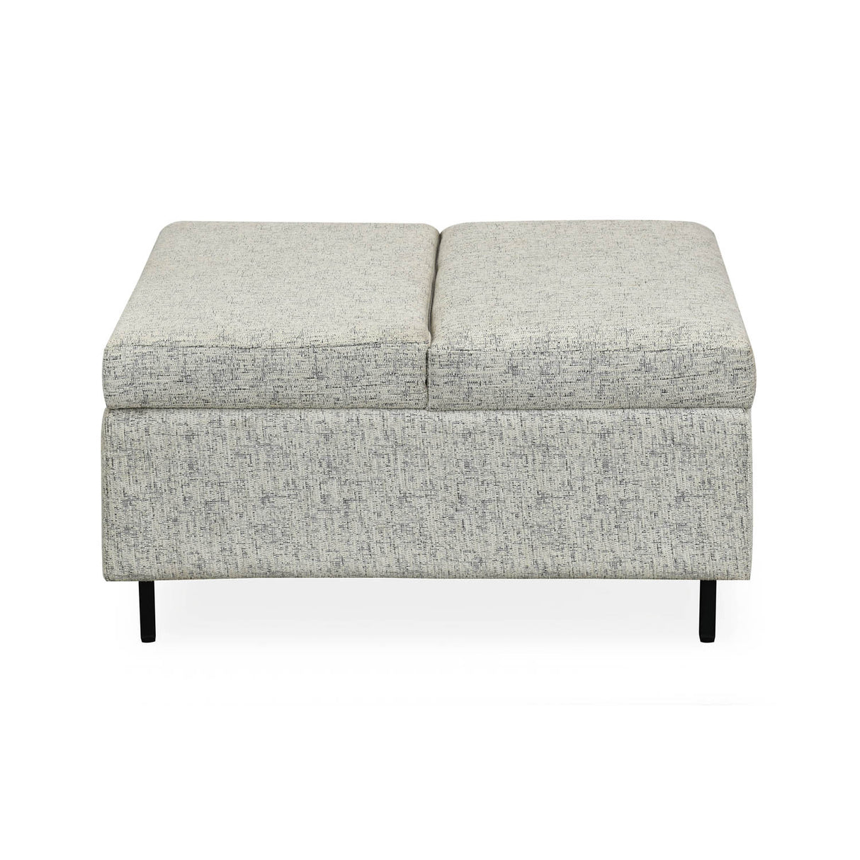 Infinia Fabric Reversible Ottoman- Off White
