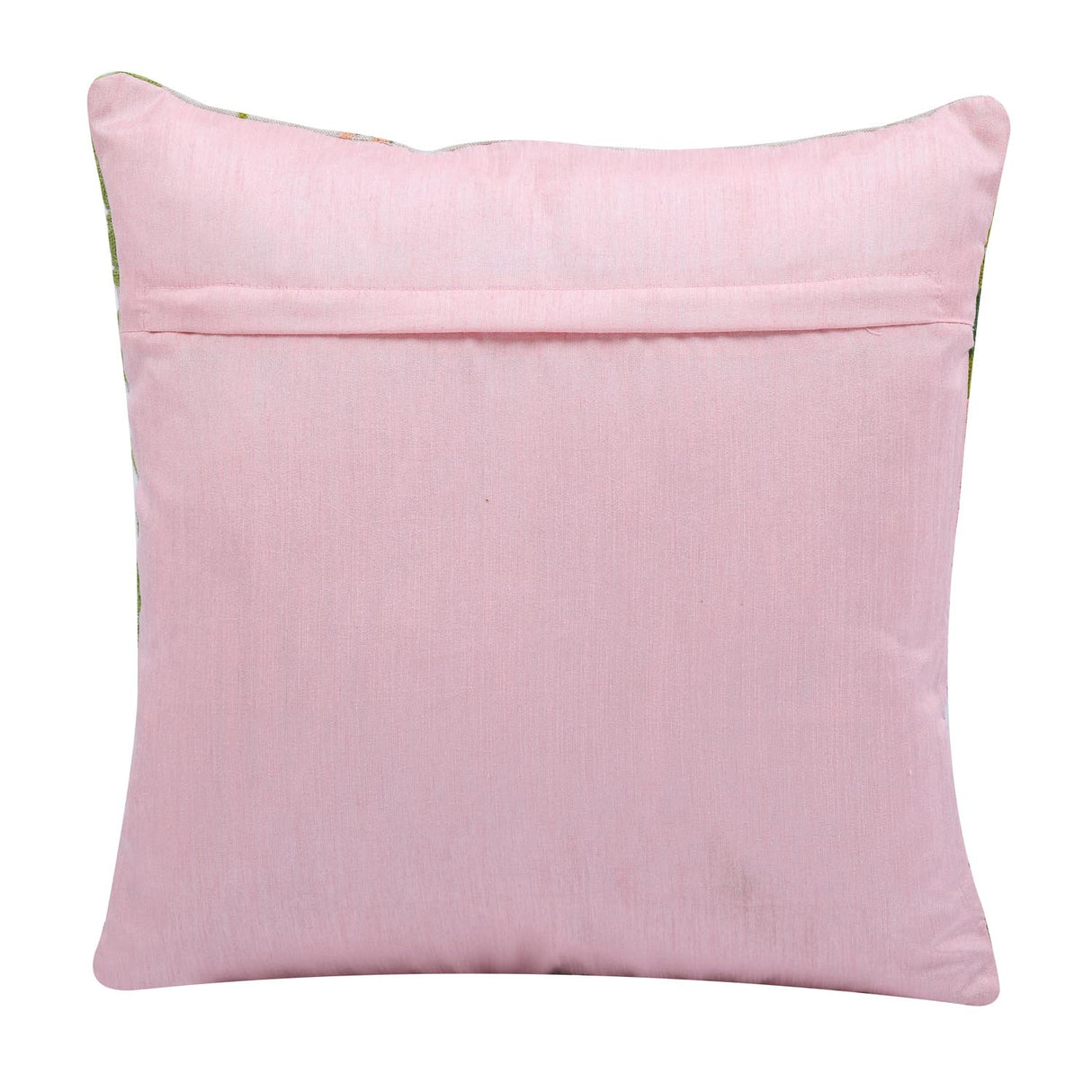 Flamingo Pair Cotton Cushion Cover- Multicolor
