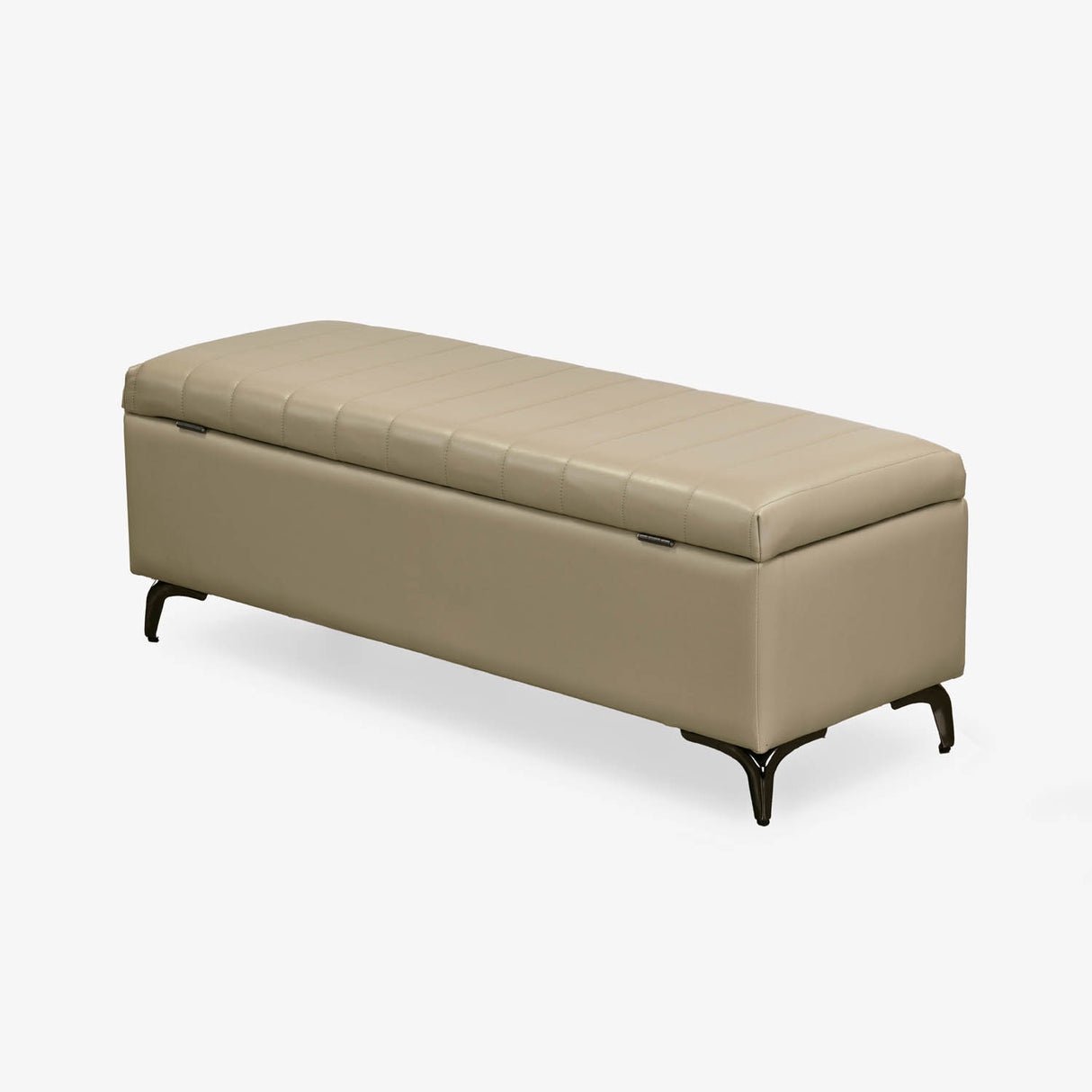 Infnia 2 Seater Leatherette Bench- Beige