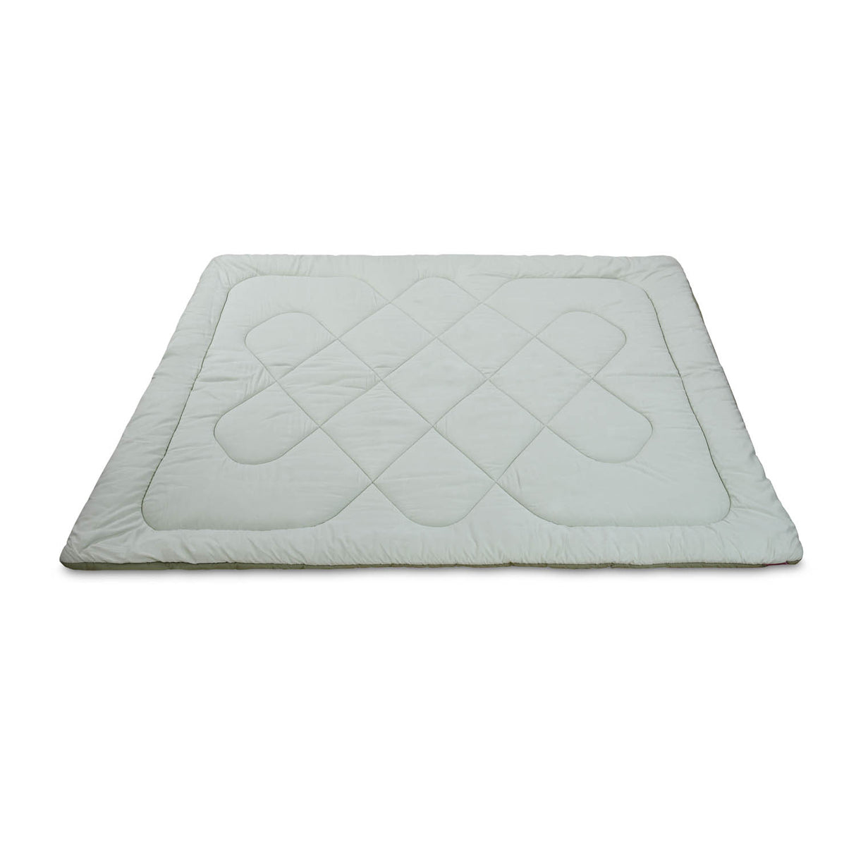 Polyester Reversible Solid Double Comforter- Green