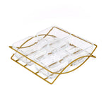 Set of 4 Serving Glass bowls with Tray- Transparent