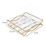 Set of 4 Serving Glass bowls with Tray- Transparent