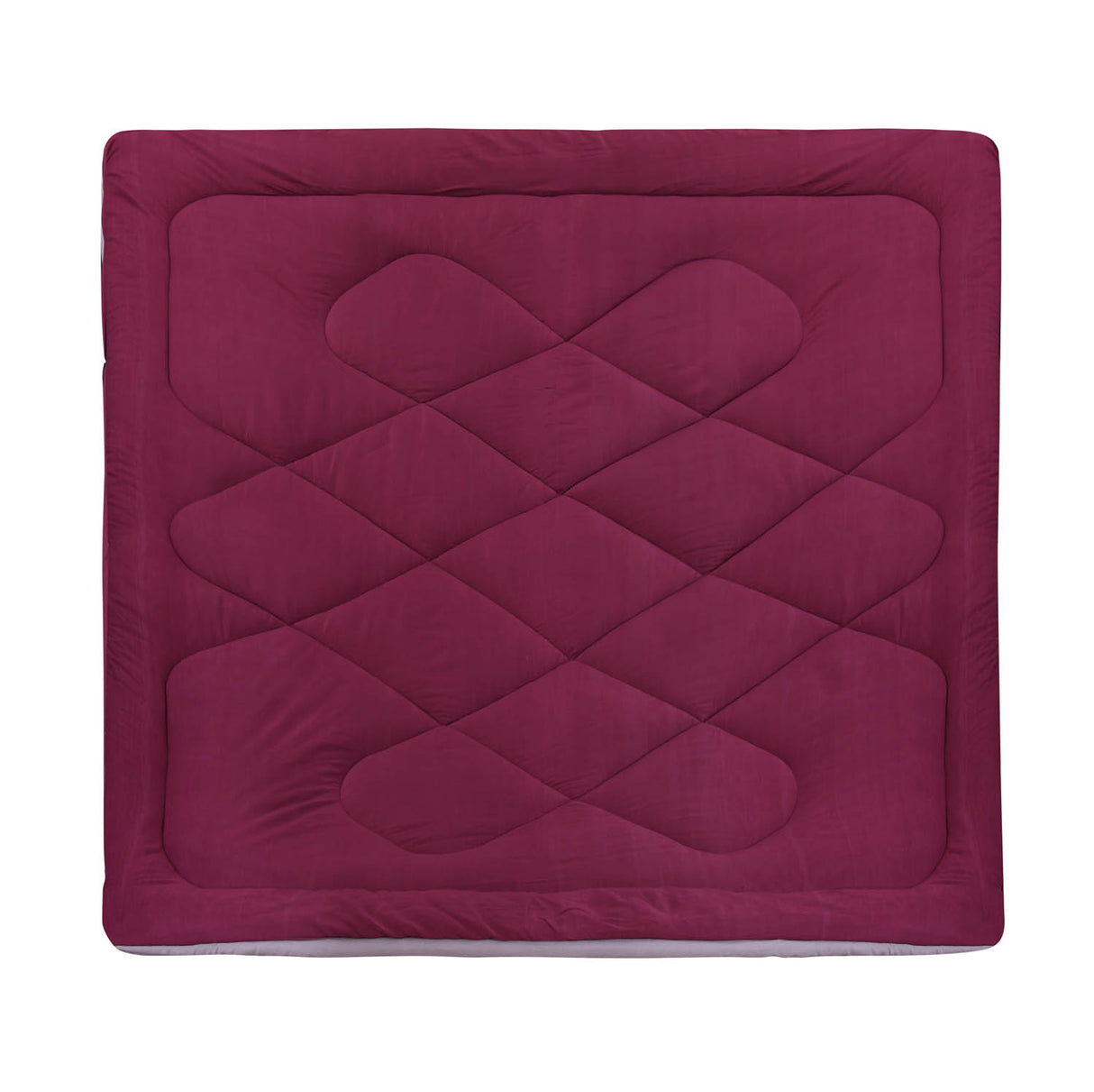 Polyester Reversible Solid Double Comforter- Pink