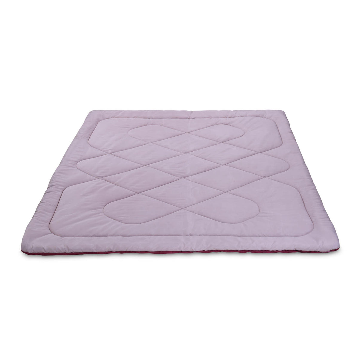 Polyester Reversible Solid Double Comforter- Pink