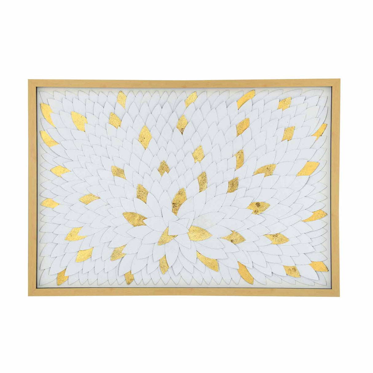 Feathers Wall Décor- White and Gold