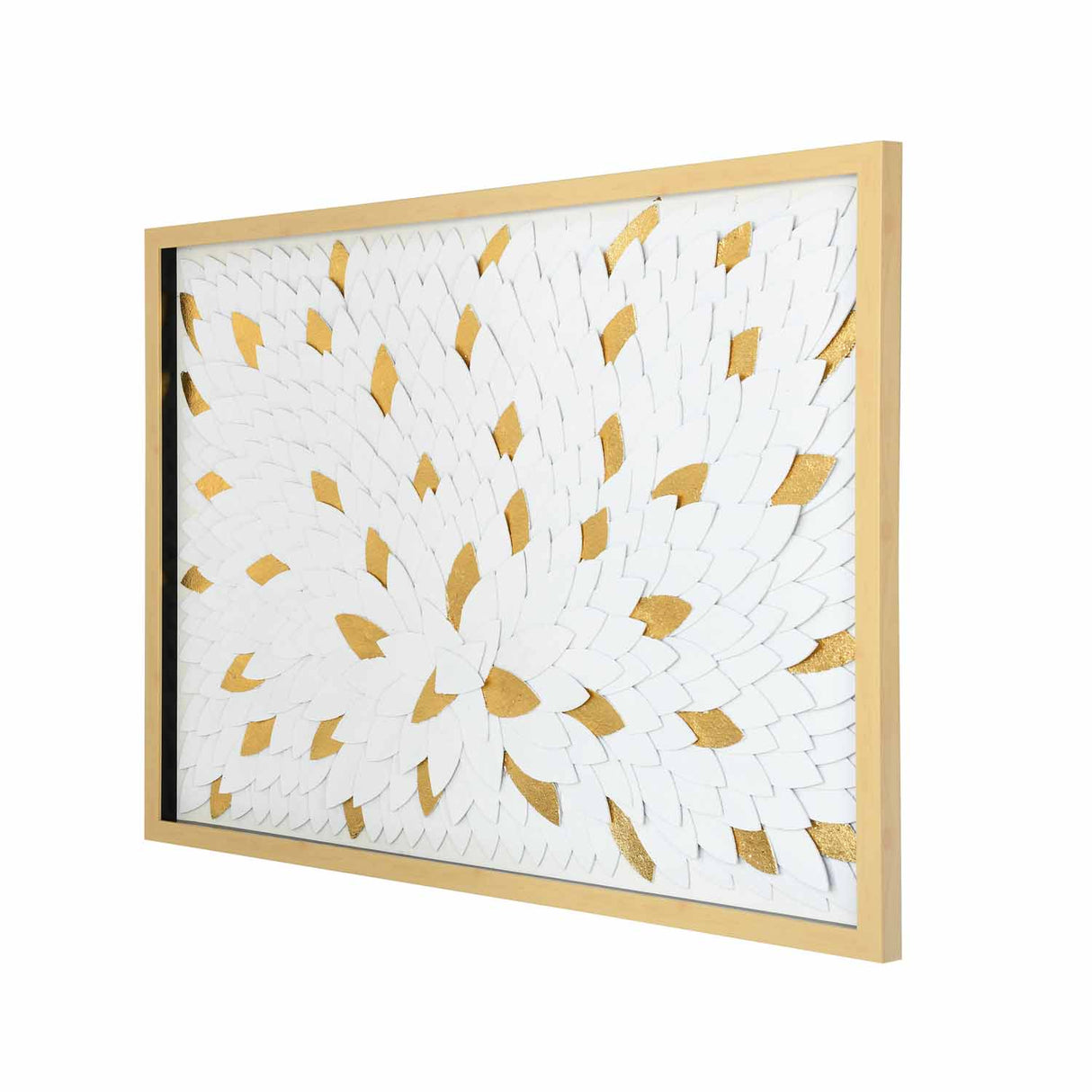 Feathers Wall Décor- White and Gold