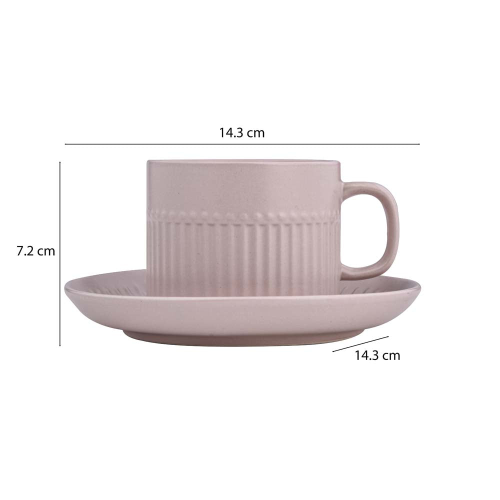 Porcelain Coffee Mug Set of 6- Ivory