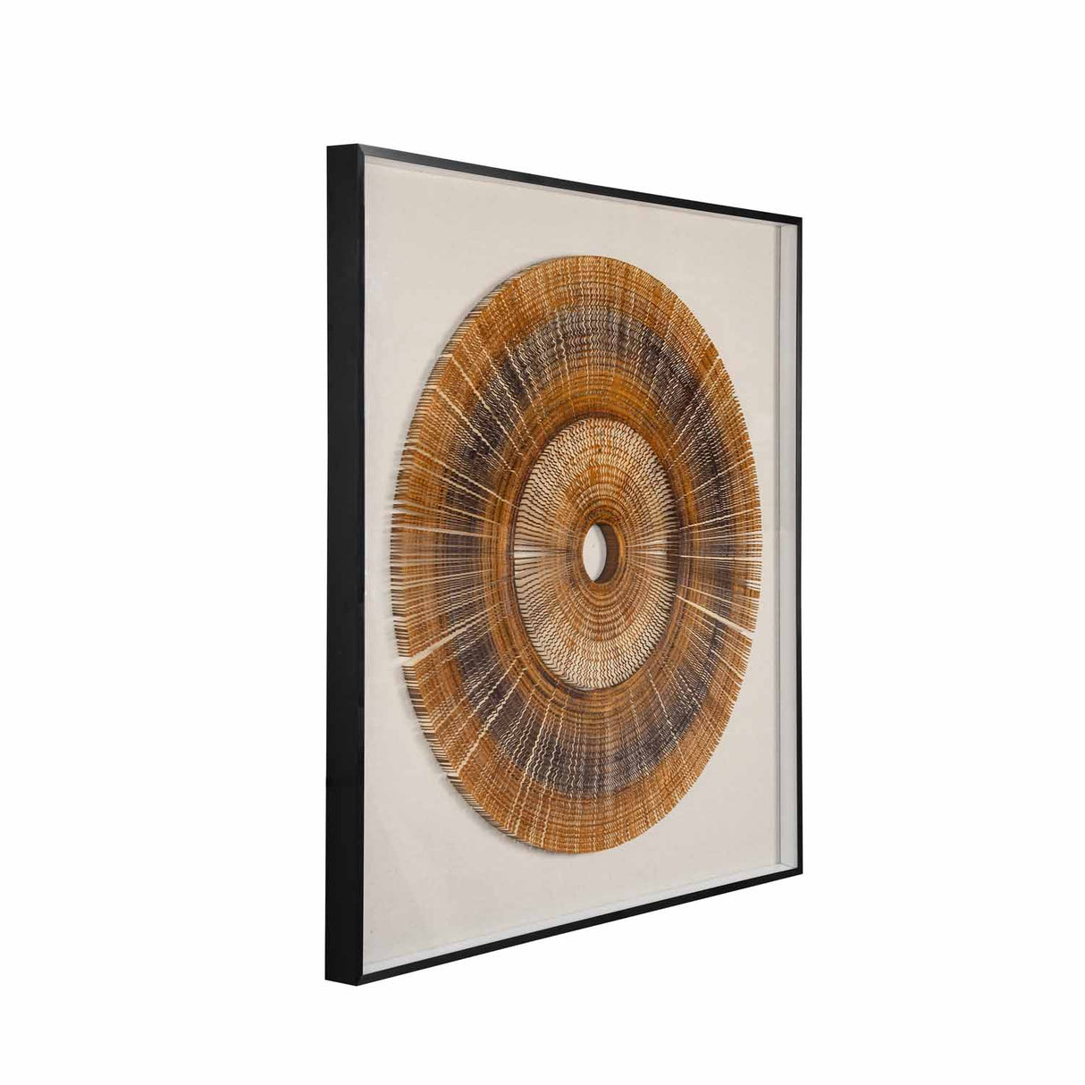 Ecliptic Chakra Glass Wall Décor- Brown