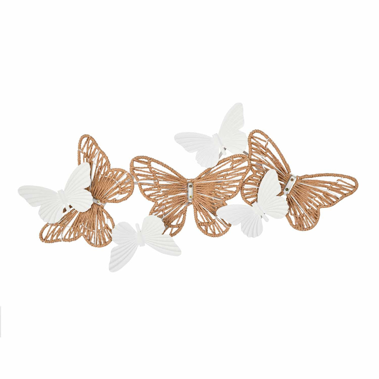 Butterfly Wall Décor- White and Brown