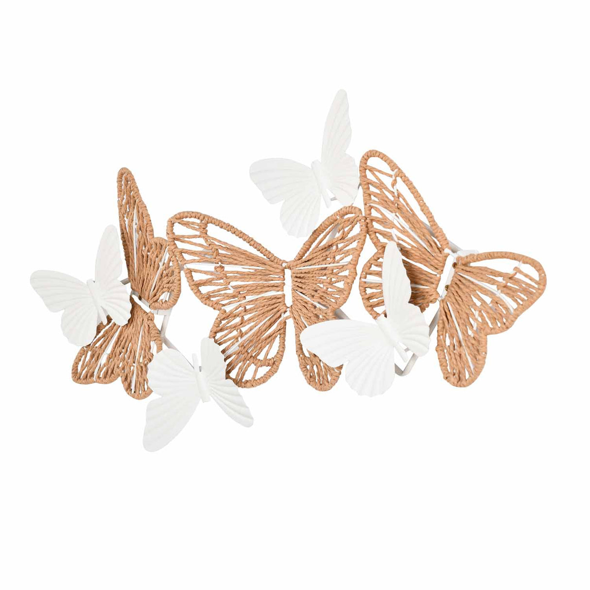 Butterfly Wall Décor- White and Brown