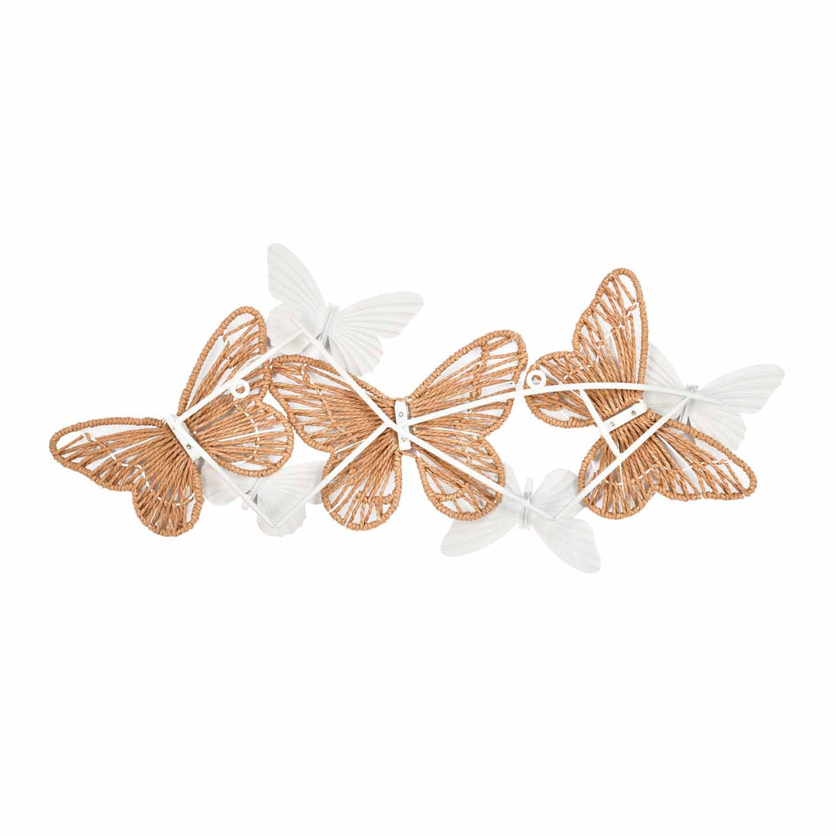 Butterfly Wall Décor- White and Brown