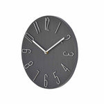 3D Numeric Plastic Modern Wall Clock- Black