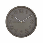 3D Numeric Plastic Wall Clock- Grey