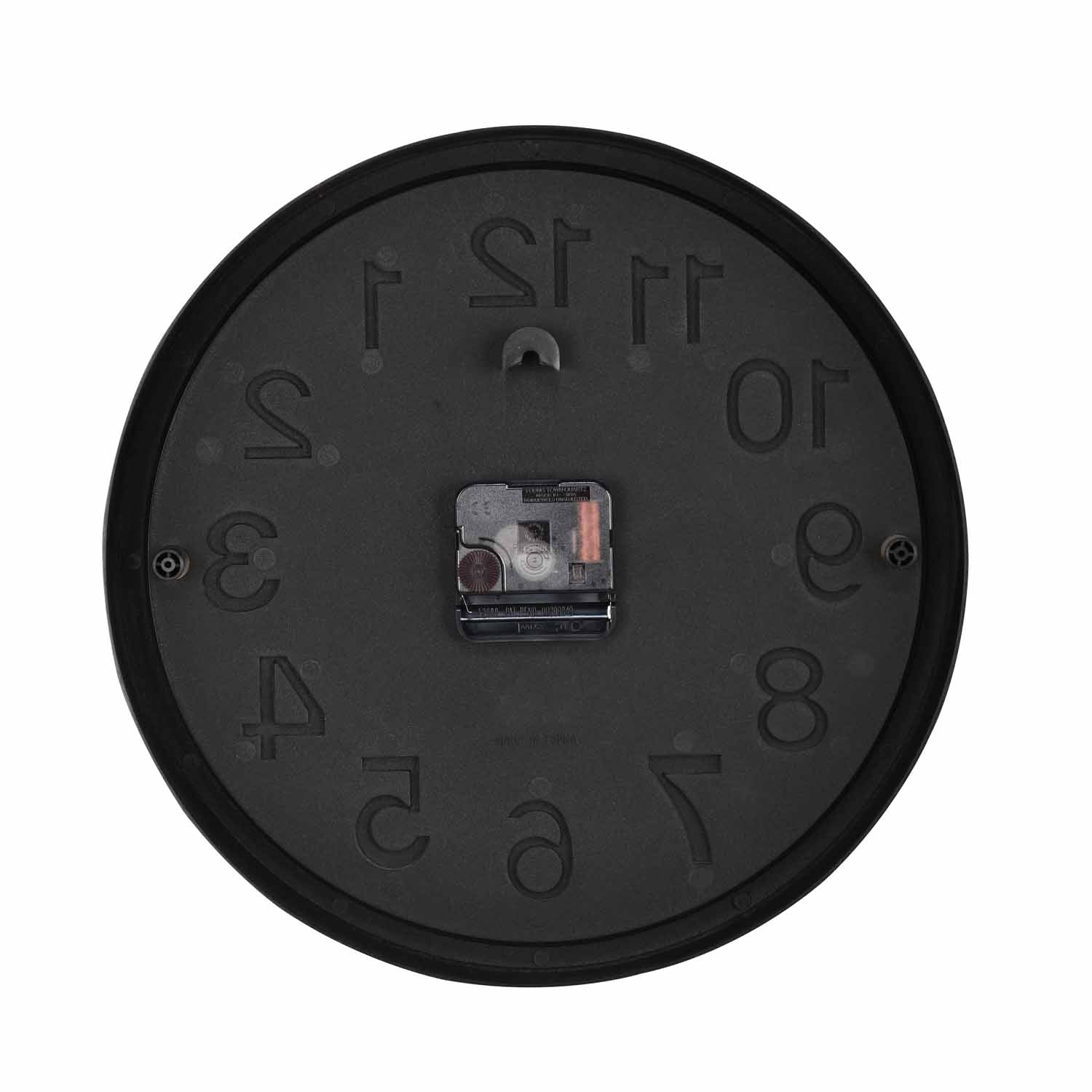 3D Numeric Plastic Wall Clock- Grey