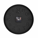 3D Numeric Plastic Wall Clock- Grey