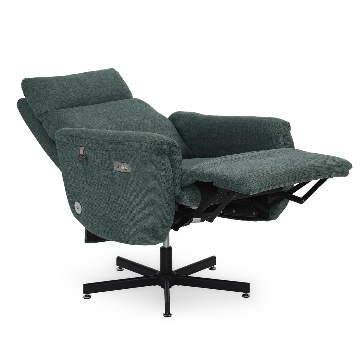 Regno 1 Seater 360-Degree Swivel Electric Recliner - Green