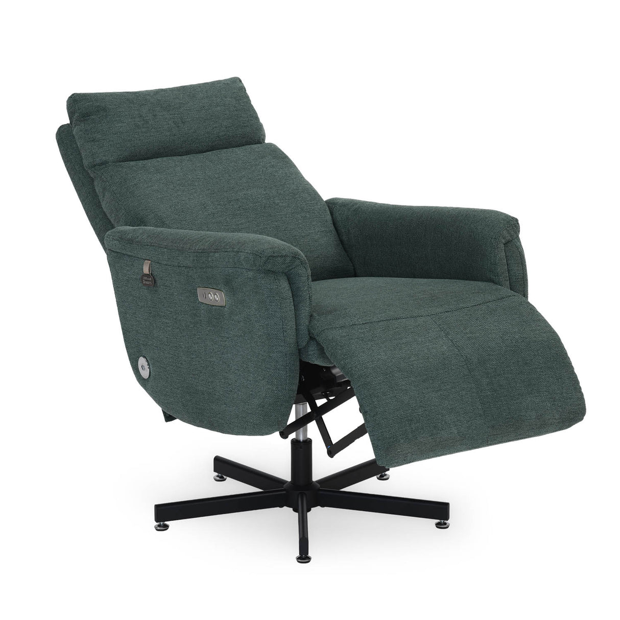 Regno 1 Seater 360-Degree Swivel Electric Recliner - Green