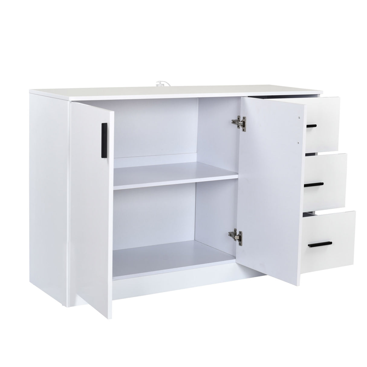 Edur Buffet Sideboard Cabinet (White)