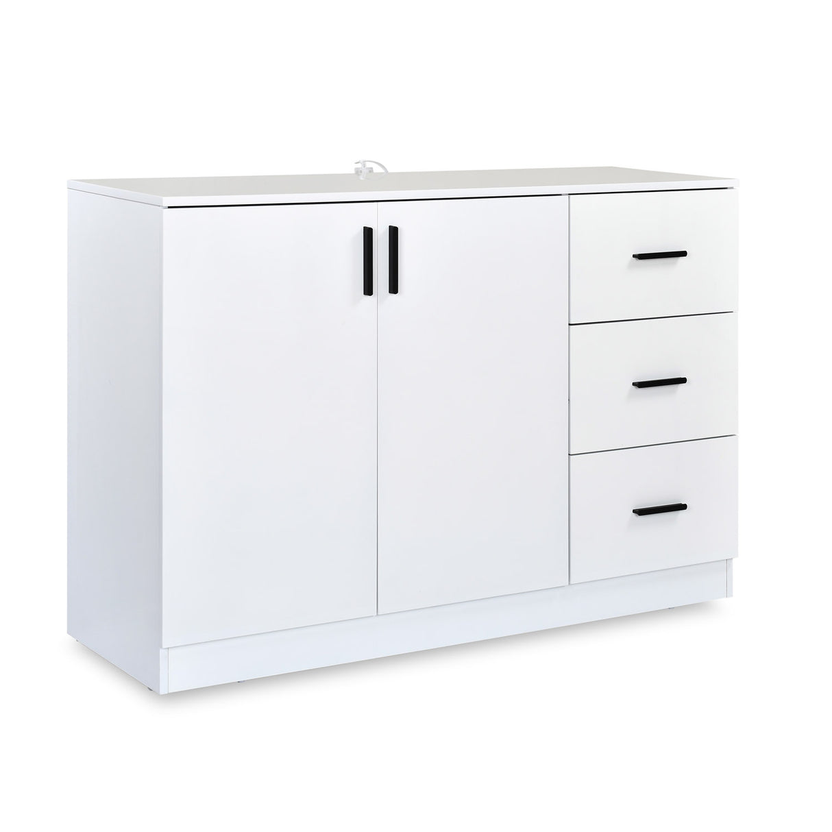 Edur Buffet Sideboard Cabinet (White)