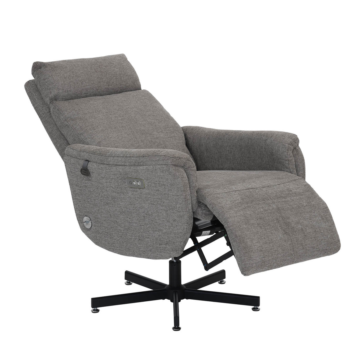 Regno 1 Seater 360-Degree Swivel Electric Recliner - Khaki