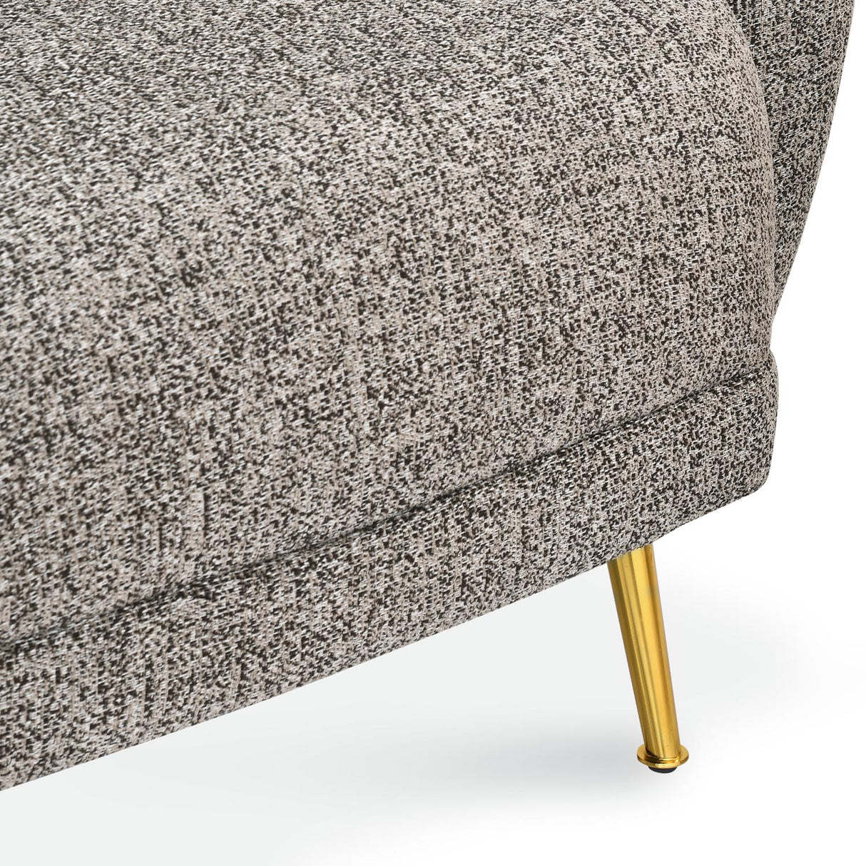 Giorgio Arm Chair Textured Fabric- Brown