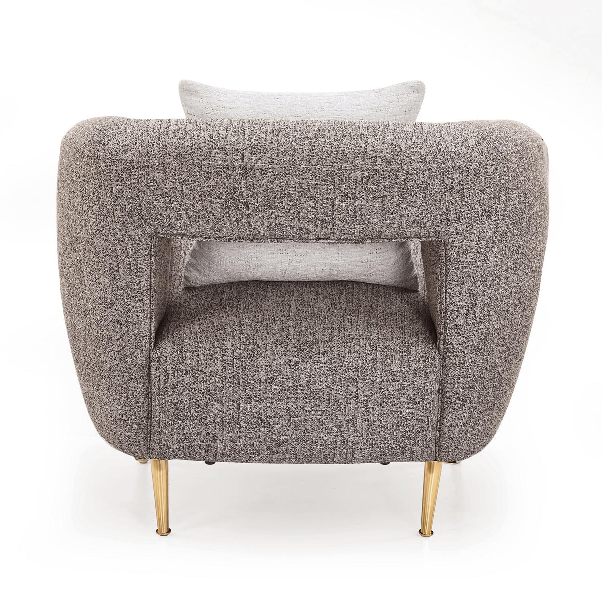 Giorgio Arm Chair Textured Fabric- Brown